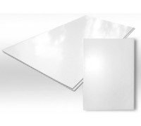 Панель ПВХ белая  ЛАК 2700 × 250 мм